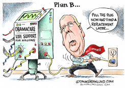 OBAMACARE REPEAL PLAN B by Dave Granlund