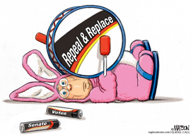 REPEAL AND REPLACE ENERGIZER BUNNY MITCH MCCONNELL by RJ Matson