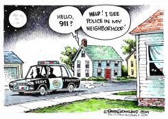 FUTURE 911 CALLS AND POLICE by Dave Granlund