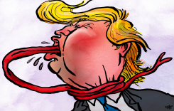 TRUMP'S DANGEROUS TONGUE by Kap