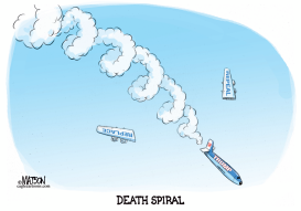 TRUMP AGENDA DEATH SPIRAL by RJ Matson