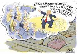 TRUMP DREAMS OF PARDON POWERS by RJ Matson