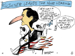 KUSHNER LEAVES THE HOUSE by Randall Enos