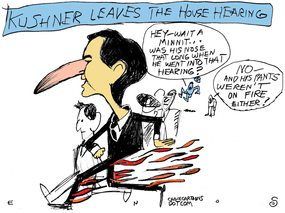  KUSHNER LEAVES THE HOUSE by Randall Enos