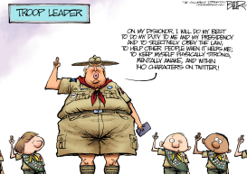 BOY SCOUT OATH by Nate Beeler