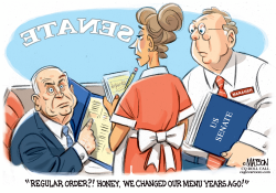 SENATOR MCCAIN WANTS REGULAR ORDER by RJ Matson