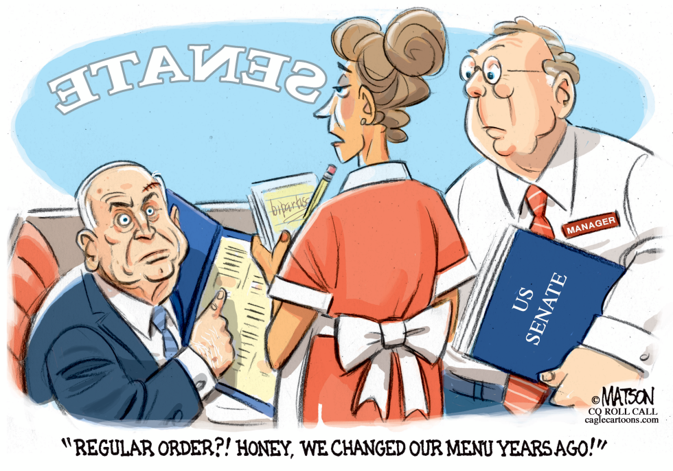  SENATOR MCCAIN WANTS REGULAR ORDER by RJ Matson