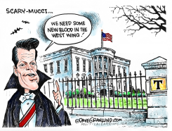 SCARAMUCCI VS WH STAFF by Dave Granlund