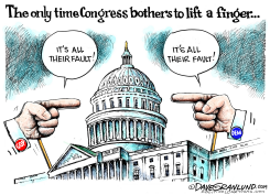 CONGRESS FINGER-POINTING by Dave Granlund