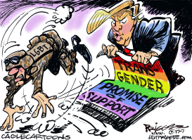 TRANSGENDER TRUMP by Milt Priggee