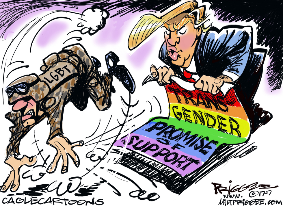  TRANSGENDER TRUMP by Milt Priggee