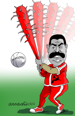 MADURO DESTROYS DEMOCRACY by Arcadio Esquivel