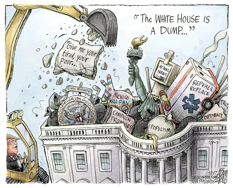  WHITE HOUSE DUMP by Adam Zyglis