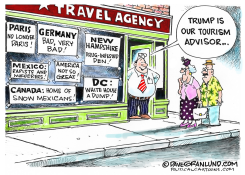 TRUMP INSULTS AND TOURISM by Dave Granlund