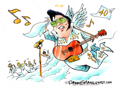 ELVIS PRESLEY RIP 40TH by Dave Granlund