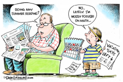 STUDENT SUMMER READING by Dave Granlund