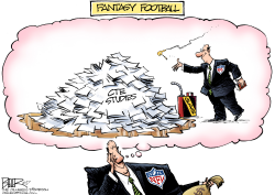 FANTASY FOOTBALL by Nate Beeler