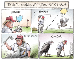 WORKING VACATION by Adam Zyglis