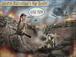 BLUMENTHAL WAR RECORD by Sean Delonas