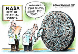 SOLAR ECLIPSE AND NASA by Dave Granlund