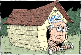 MCCONNELL IN DOGHOUSE by Wolverton