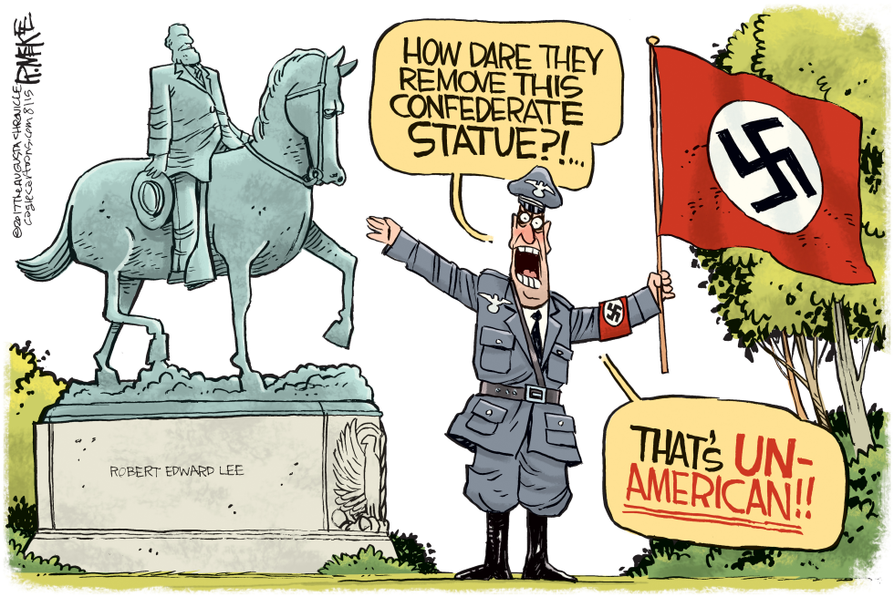  NAZI PROTEST by Rick McKee