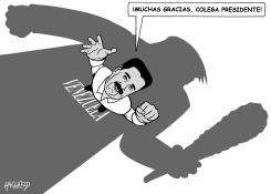 MADURO THANKS TRUMP by Rainer Hachfeld