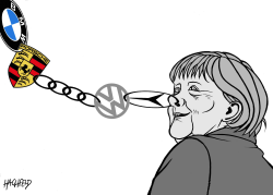 CAR-DEPENDENT MERKEL by Rainer Hachfeld