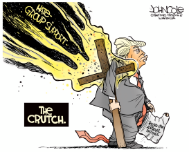 TRUMP'S CRUTCH by John Cole