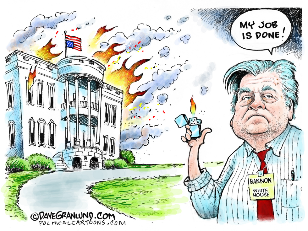  BANNON OUT by Dave Granlund