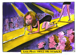 KATE MOSS TAKES THE CATWALK  by Christo Komarnitski