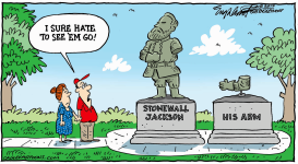 CONFEDERATE STATUES by Bob Englehart