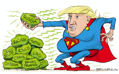 TRUMP KRYPTONITE by Daryl Cagle