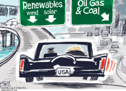 ROAD NOT TAKEN by Pat Bagley