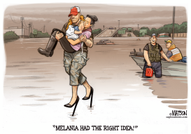 MELANIA TRUMP HIGH WATER FASHION by RJ Matson