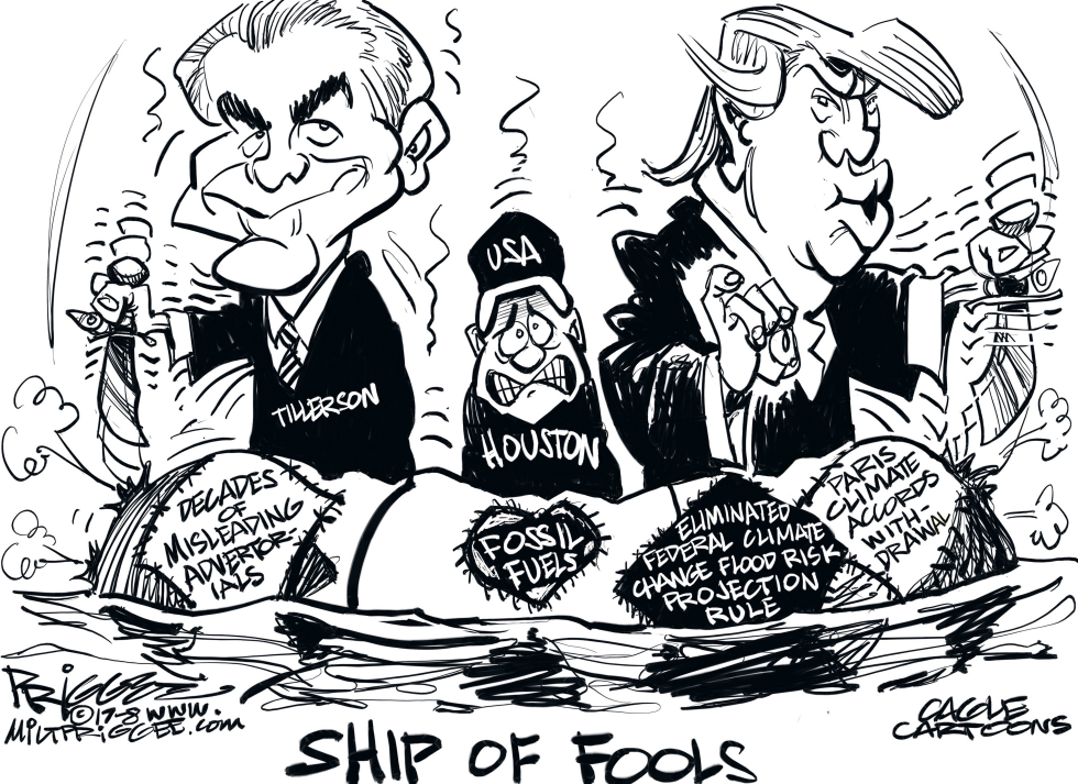  HOUSTON SHIP OF FOOLS by Milt Priggee