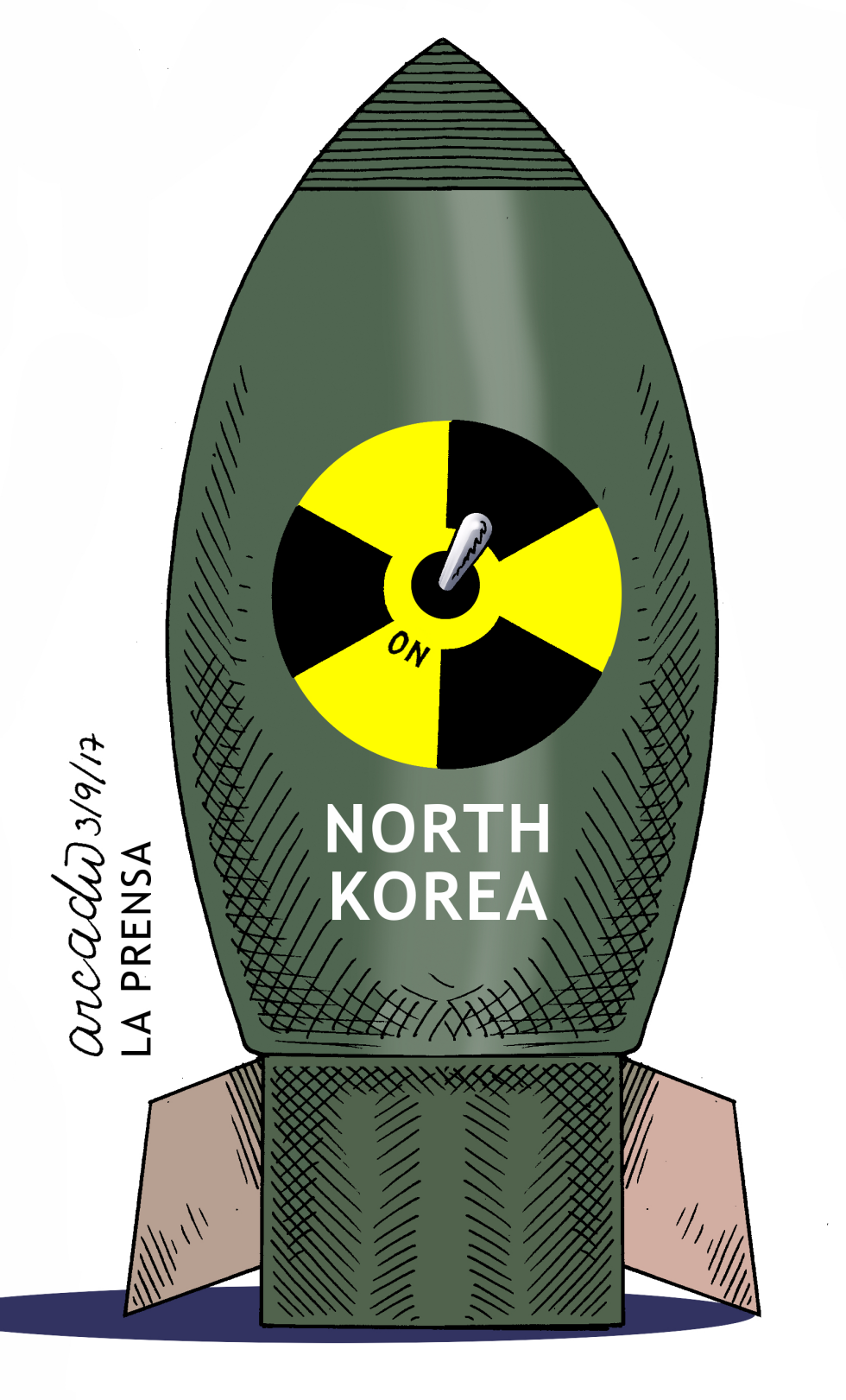  NORTH KOREAN BOMB by Arcadio Esquivel