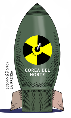 LA BOMBA DE COREA DEL NORTE by Arcadio Esquivel