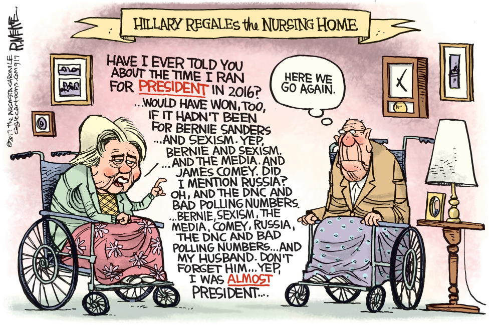  HILLARY EXCUSES by Rick McKee