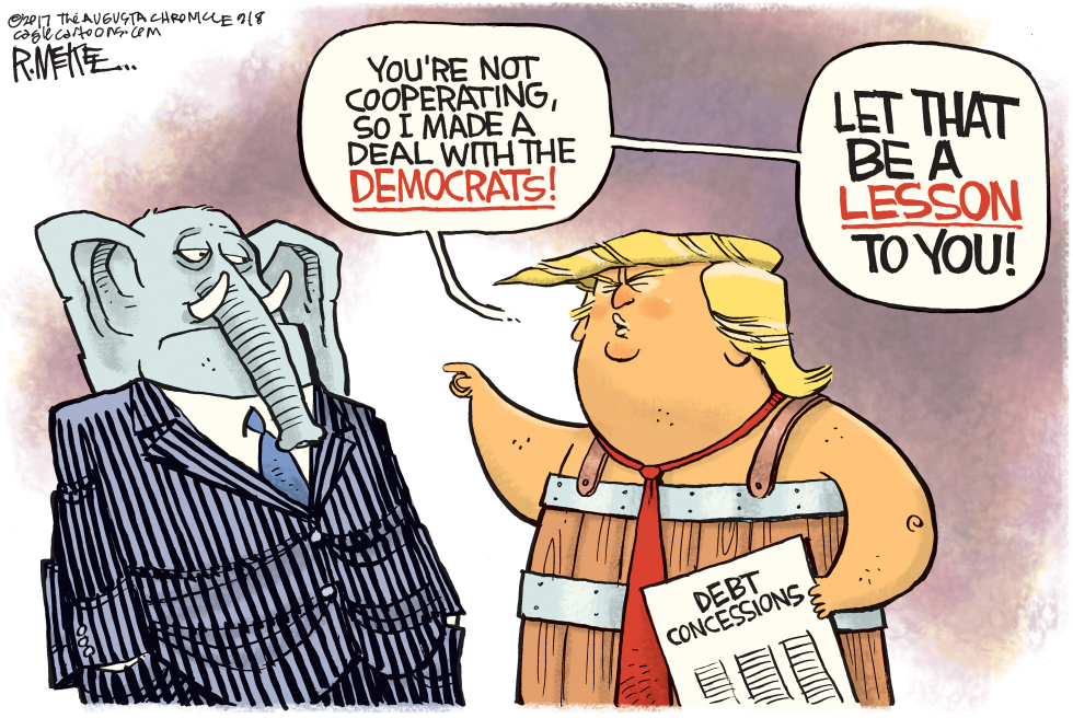  TRUMP LESSON by Rick McKee