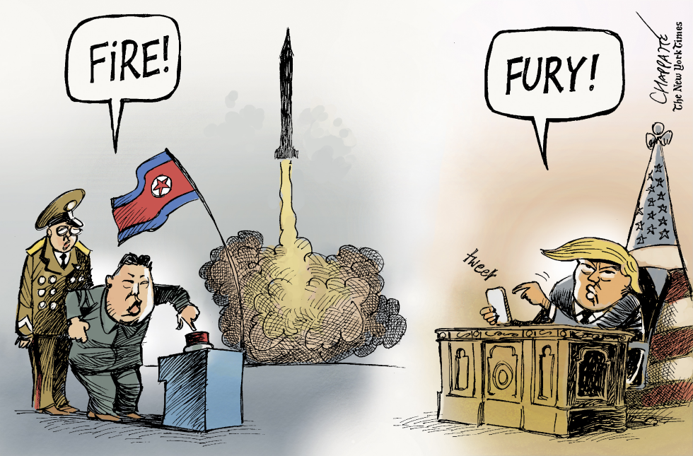  TENSIONS OVER NORTH KOREA by Patrick Chappatte