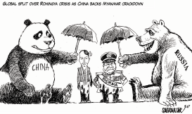 CHINA BACKS MYANMAR CRACKDOWN ON ROHINGYAS by Sabir Nazar