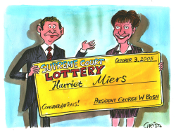 HARRIET MIERS - THE LUCKY WINNER   by Christo Komarnitski