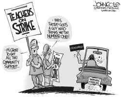 TEACHERS STRIKE by John Cole