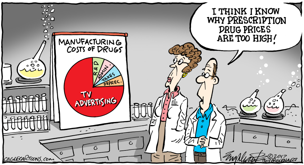  TV DRUG ADS by Bob Englehart