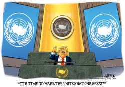 TRUMP UNITED NATIONS by RJ Matson