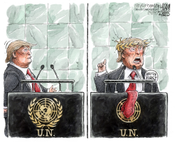 UN SPEECH by Adam Zyglis