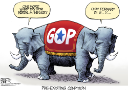 GOP PREEXISTING CONDITION by Nate Beeler