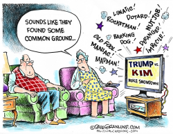 TRUMP VS KIM INSULTS by Dave Granlund