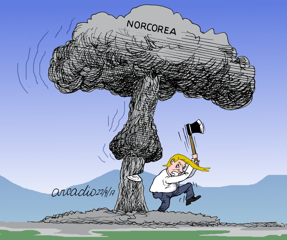  TRUMP CONTRA NORCOREA by Arcadio Esquivel